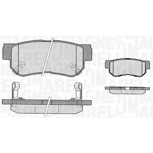 Sada brzdových platničiek kotúčovej brzdy MAGNETI MARELLI 363916060278