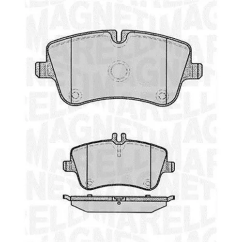 Sada brzdových platničiek kotúčovej brzdy MAGNETI MARELLI 363916060312
