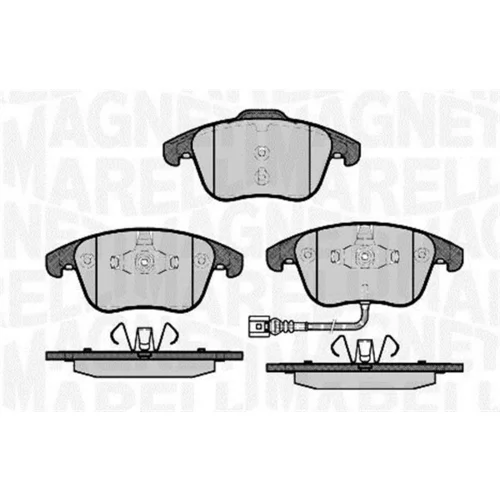 Sada brzdových platničiek kotúčovej brzdy MAGNETI MARELLI 363916060659