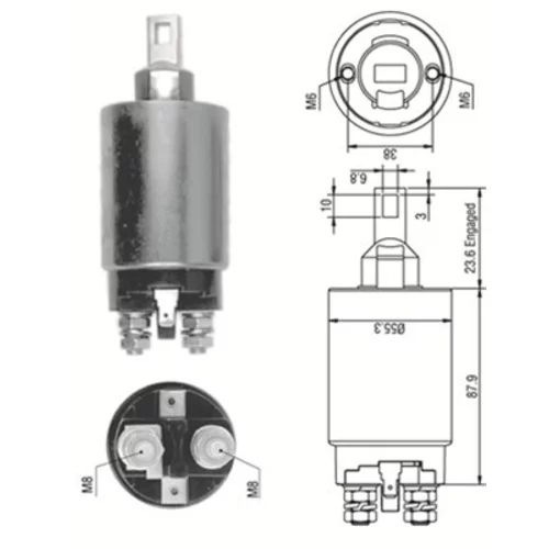 Elektromagnetický spínač pre štartér MAGNETI MARELLI 940113050332