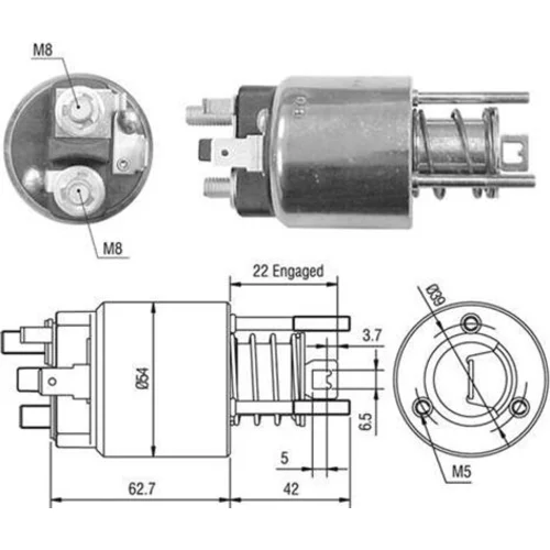 Elektromagnetický spínač pre štartér MAGNETI MARELLI 940113050356