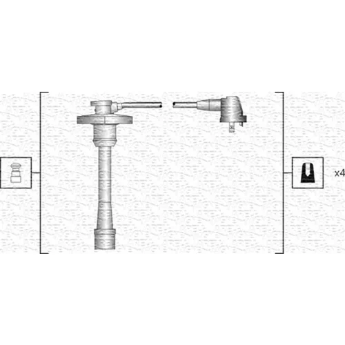 Sada zapaľovacích káblov MAGNETI MARELLI 941318111188