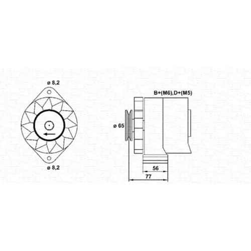 Alternátor MAGNETI MARELLI 943356502010