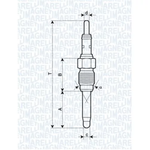 Žeraviaca sviečka MAGNETI MARELLI 062900084304