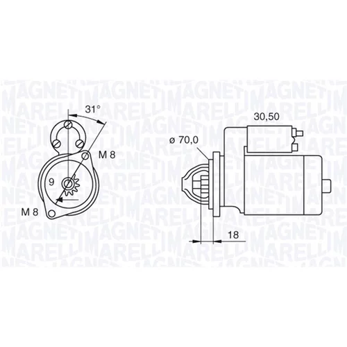 Štartér MAGNETI MARELLI 063521060140