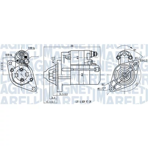 Štartér MAGNETI MARELLI 063721224010