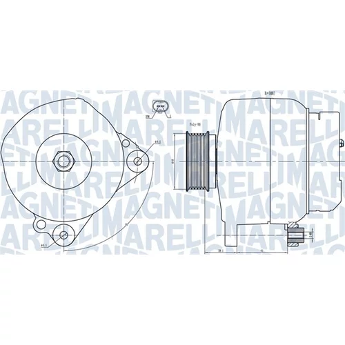 Alternátor MAGNETI MARELLI 063731445010