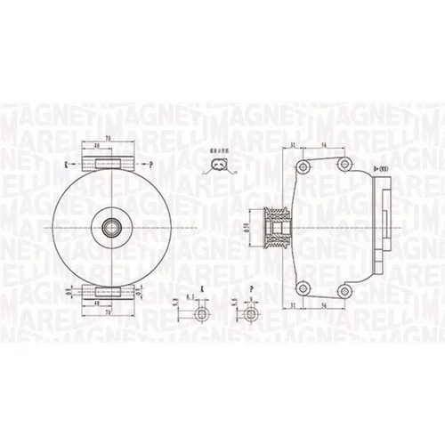 Alternátor MAGNETI MARELLI 063731846010