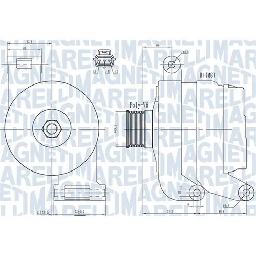 Alternátor MAGNETI MARELLI 063731931010