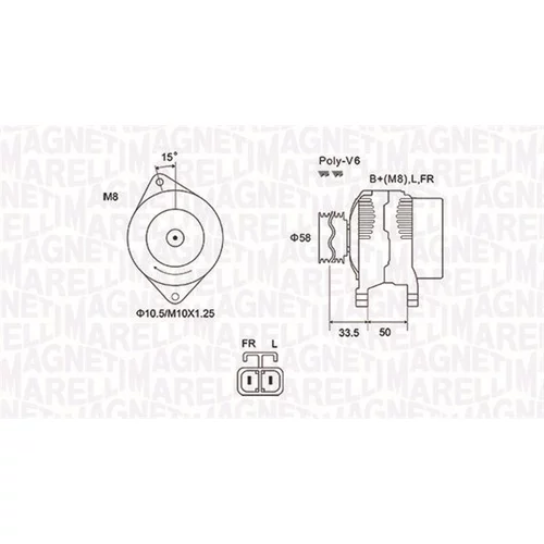 Alternátor MAGNETI MARELLI 063732020010