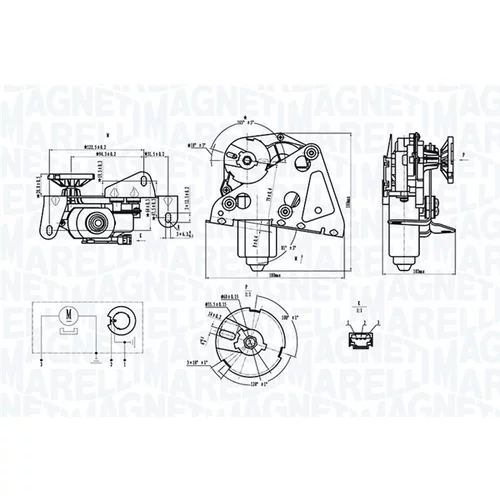 Motor stieračov MAGNETI MARELLI 064074500010