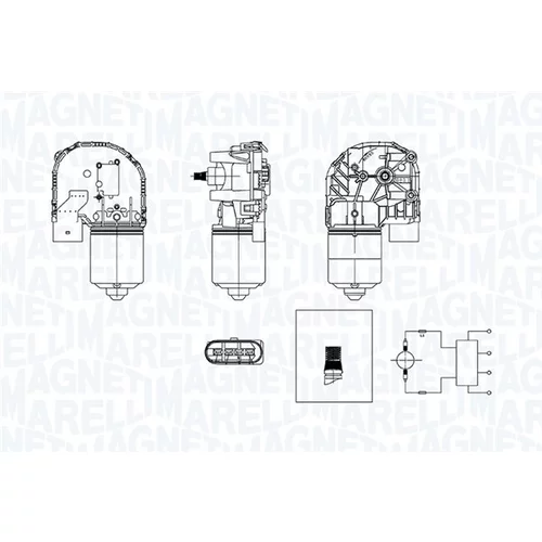 Motor stieračov MAGNETI MARELLI 064377600010