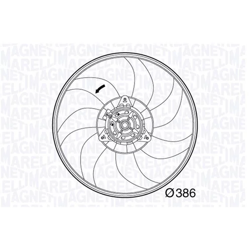 Ventilátor chladenia motora MAGNETI MARELLI 069422564010