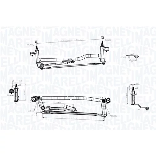 Mechanizmus stieračov MAGNETI MARELLI 085570733010 - obr. 1