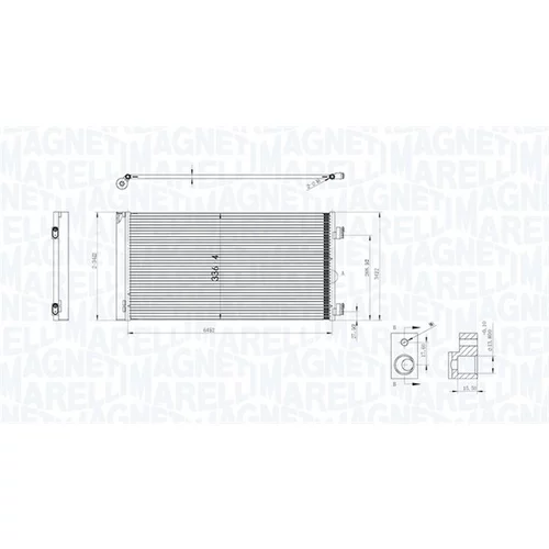 Kondenzátor klimatizácie MAGNETI MARELLI 350203747000