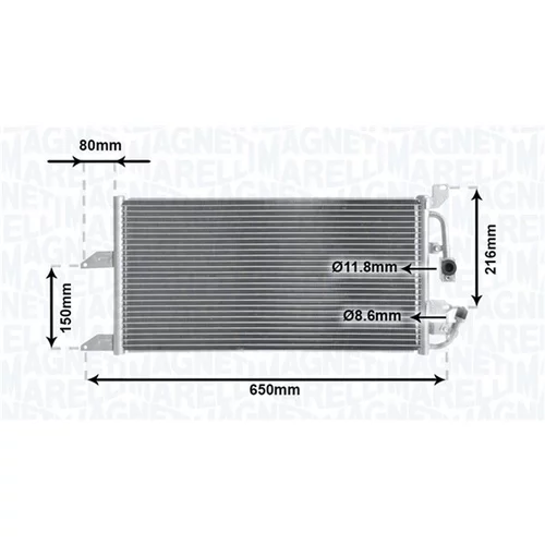 Kondenzátor klimatizácie MAGNETI MARELLI 350203852000