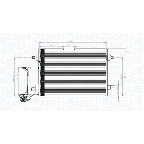 Kondenzátor klimatizácie MAGNETI MARELLI 350203942000