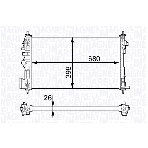 Chladič motora MAGNETI MARELLI 350213141200