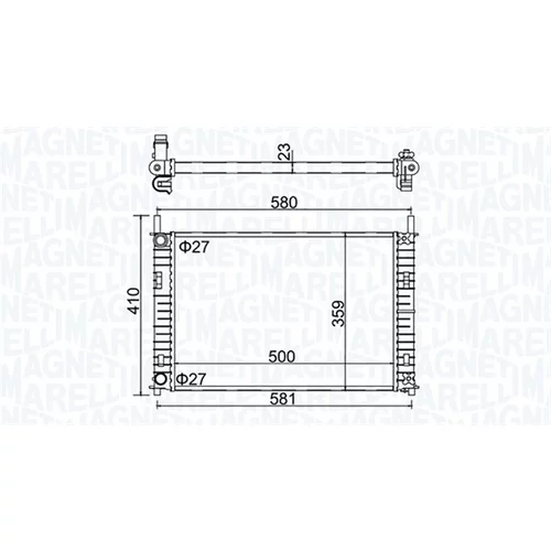 Chladič motora MAGNETI MARELLI 350213152700