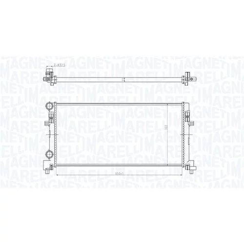 Chladič motora 350213166200 (MAGNETI MARELLI)