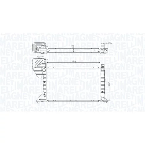 Chladič motora MAGNETI MARELLI 350213177400 - obr. 1