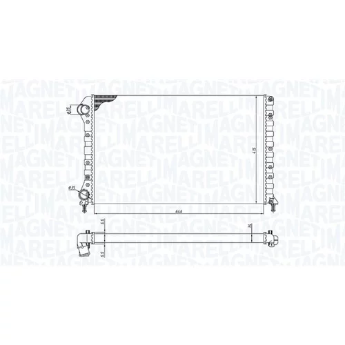 Chladič motora MAGNETI MARELLI 350213194400 - obr. 1