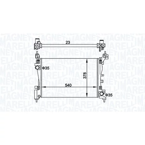 Chladič motora MAGNETI MARELLI 350213899000