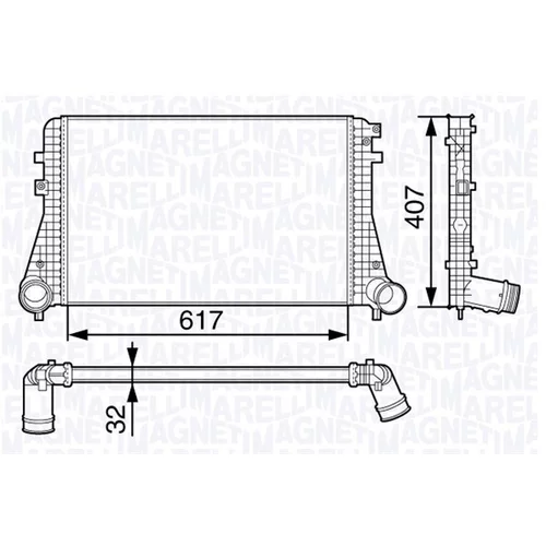 Chladič plniaceho vzduchu MAGNETI MARELLI 351319202850