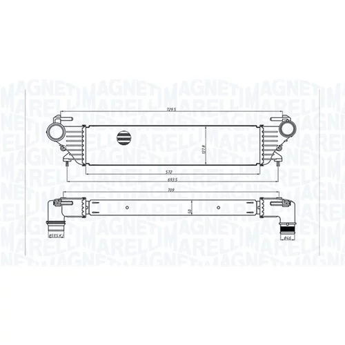 Chladič plniaceho vzduchu MAGNETI MARELLI 351319205530