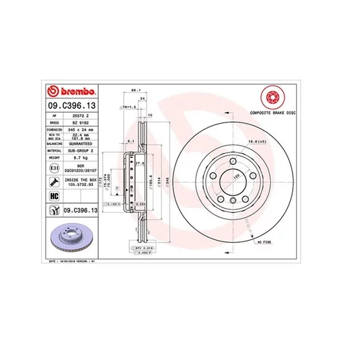 Brzdový kotúč MAGNETI MARELLI 360406130204