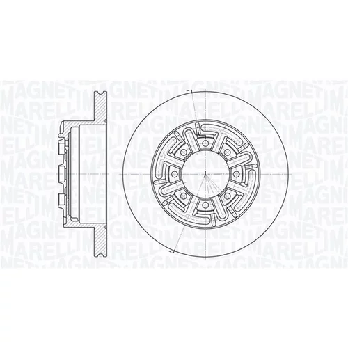 Brzdový kotúč MAGNETI MARELLI 361302040159