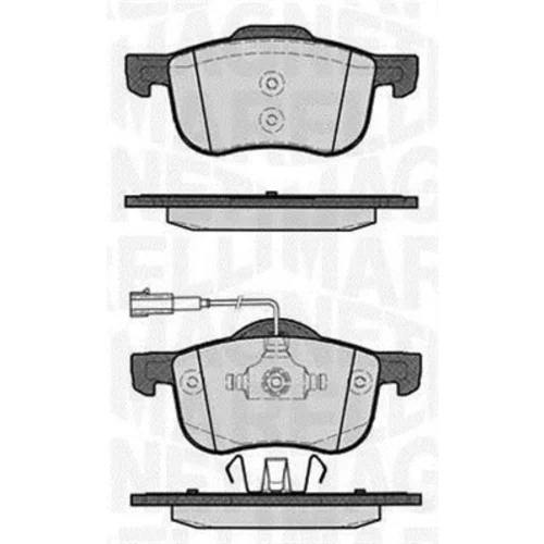Sada brzdových platničiek kotúčovej brzdy MAGNETI MARELLI 363916060128
