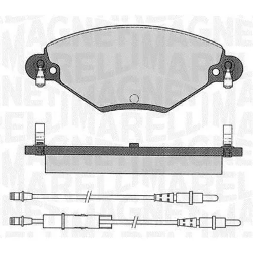 Sada brzdových platničiek kotúčovej brzdy MAGNETI MARELLI 363916060181