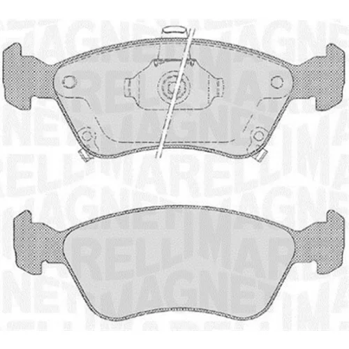 Sada brzdových platničiek kotúčovej brzdy MAGNETI MARELLI 363916060532