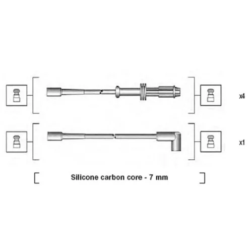 Sada zapaľovacích káblov MAGNETI MARELLI 941135120700