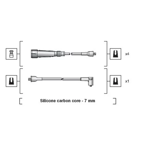 Sada zapaľovacích káblov MAGNETI MARELLI 941318111112