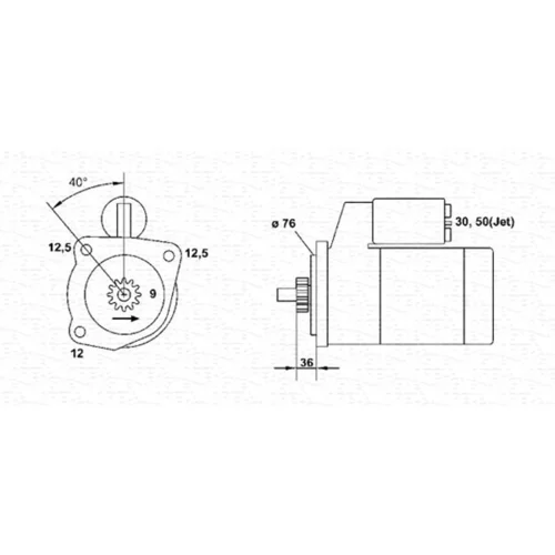 Štartér MAGNETI MARELLI 943241136010