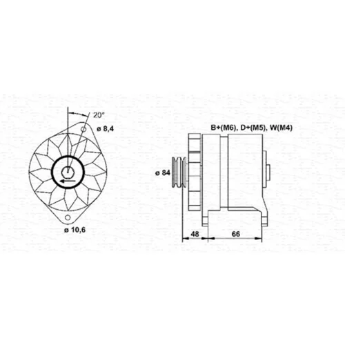 Alternátor MAGNETI MARELLI 943346130010