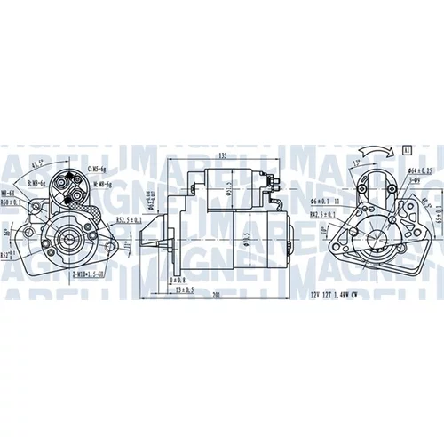 Štartér MAGNETI MARELLI 063721332010