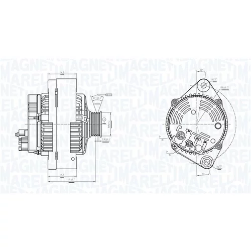 Alternátor MAGNETI MARELLI 063731318010