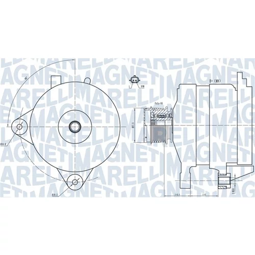 Alternátor MAGNETI MARELLI 063731888010