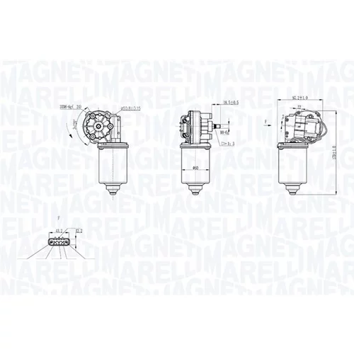 Motor stieračov 064300415010 (MAGNETI MARELLI) - obr. 1