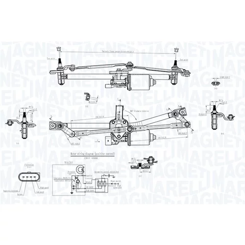 Systém čistenia skiel MAGNETI MARELLI 064351768010