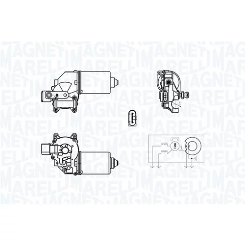 Motor stieračov MAGNETI MARELLI 064378400010 - obr. 1