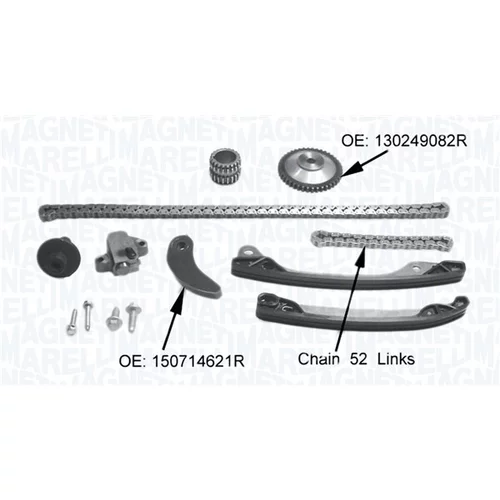 Sada rozvodovej reťaze MAGNETI MARELLI 341500001360