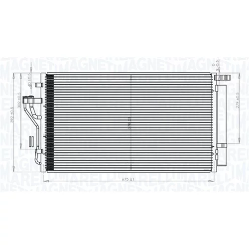 Kondenzátor klimatizácie MAGNETI MARELLI 350203848000