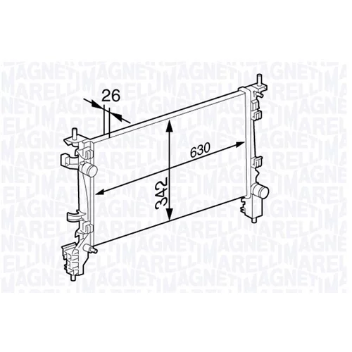 Chladič motora MAGNETI MARELLI 350213141600