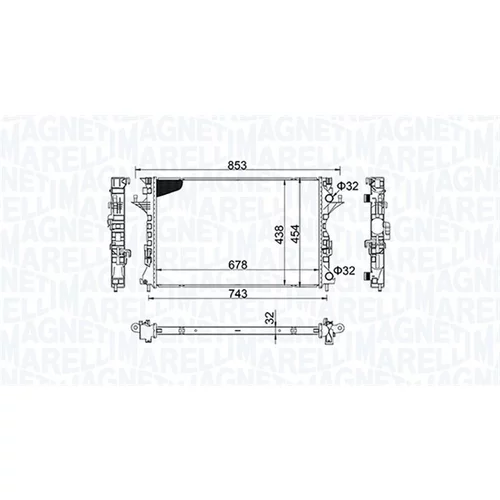 Chladič motora MAGNETI MARELLI 350213152200