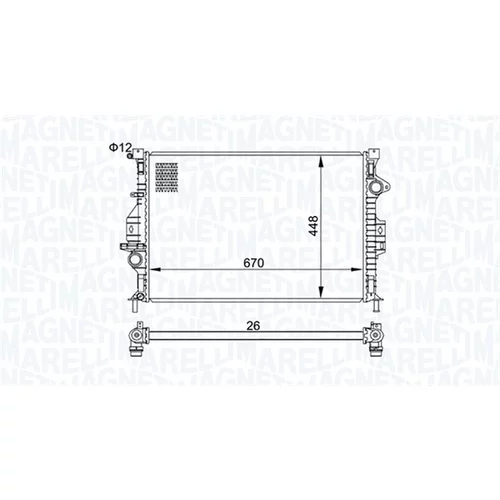 Chladič motora MAGNETI MARELLI 350213158700