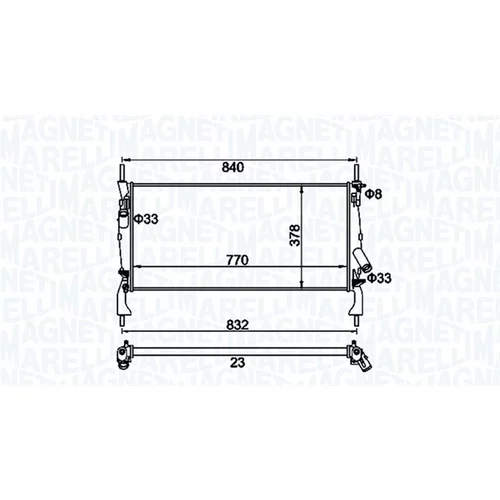 Chladič motora MAGNETI MARELLI 350213158900